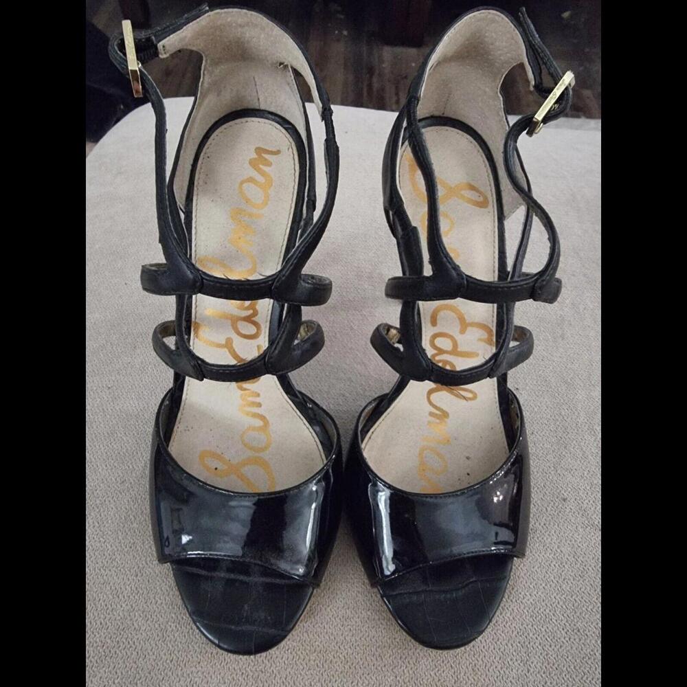 Sam Edelman Black Strappy Stiletto Women's high heels size 7
